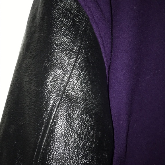 NU Maverick Varsity Jacket | Large | Purple/Black - Picture 6 of 8